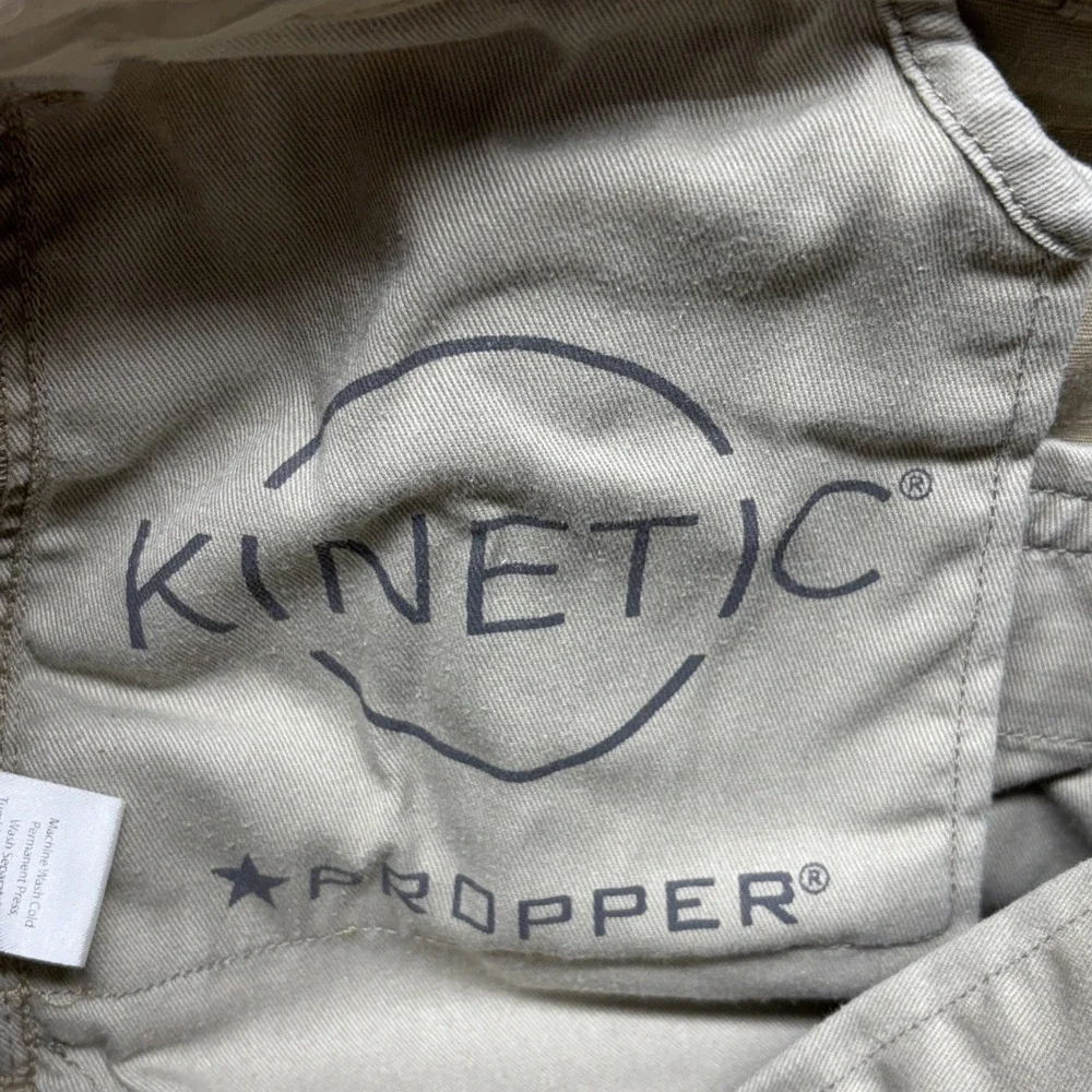 Propper Kinetic Tactical Water Resistant‎ Ripstop Khaki Pants F5294 38X34 EUC